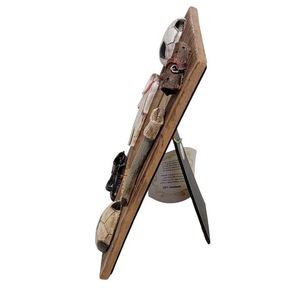 Turtle King Giovanni Soccer Photo Frame Trinket Box Retro Football Gift Dad - Picture 3 of 10